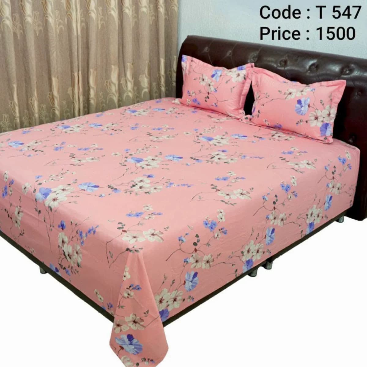 Floral Elegance Pink Bedsheet Set