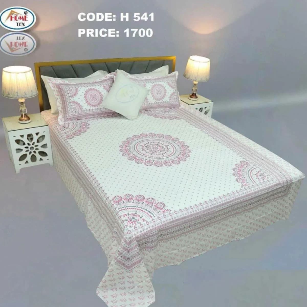 Home Tex Floral Mandala Printed Cotton Bed Sheet Set